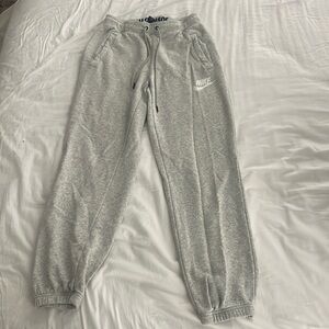 Grey Cuffed Nike Sweatpants